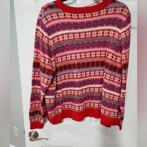 NWOT Lane Bryant Classic Button-Front Fair Isle Cardigan in Size 18/20 - Picture 11 of 12